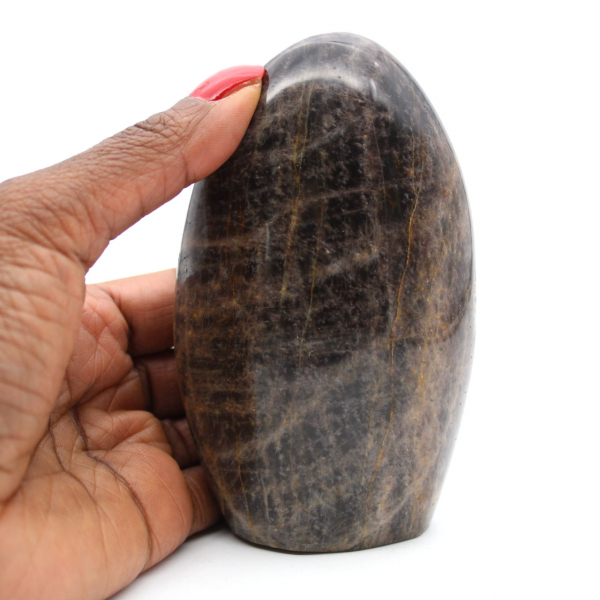 Pedra Microclina preta polida