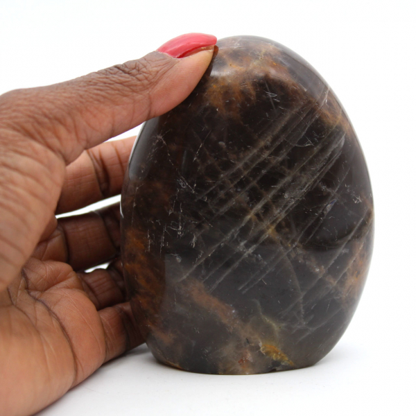 Pedra da lua negra para decoração