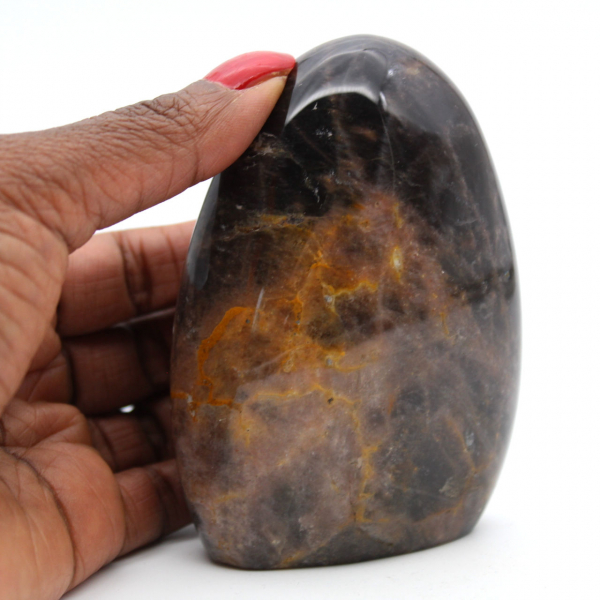 Pedra da lua negra natural colecionável
