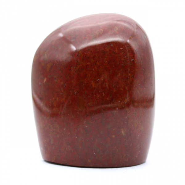 Pedra de jaspe vermelho polido