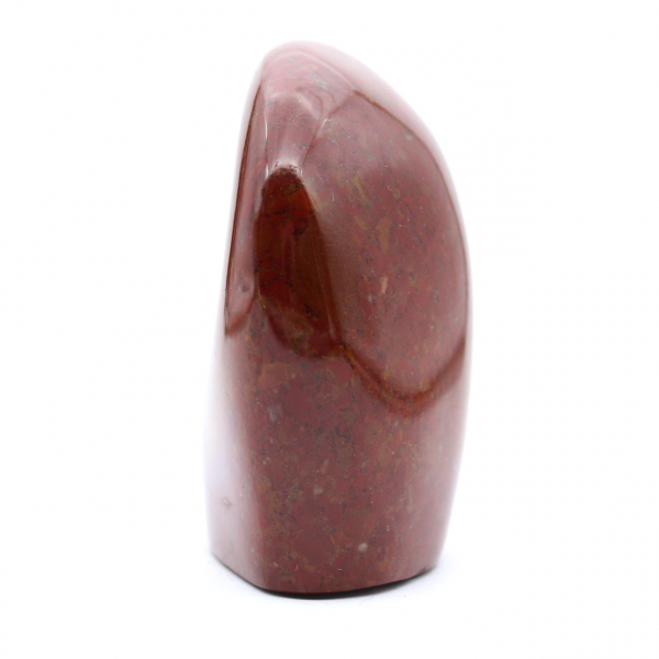 Pedra de jaspe vermelho polido