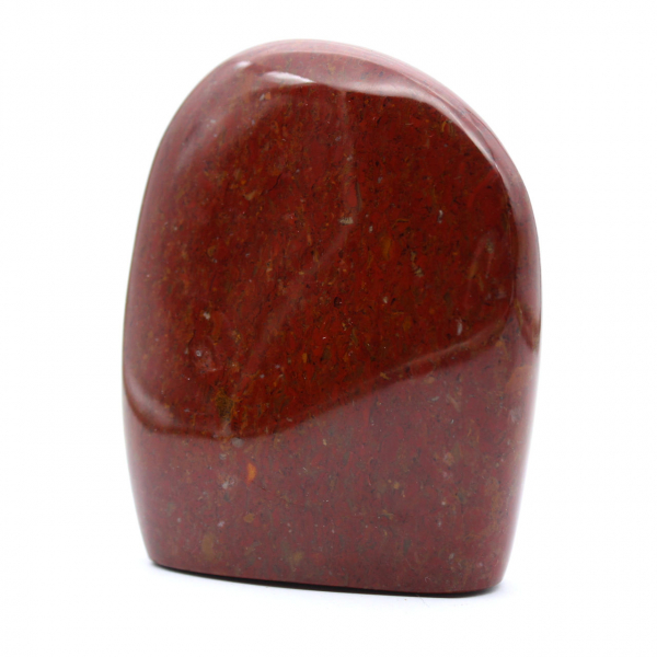 Pedra de jaspe vermelho polido