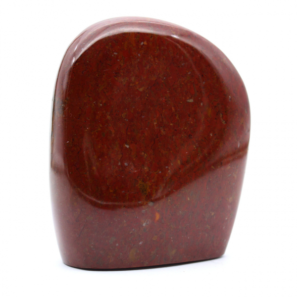 Pedra de jaspe vermelho polido
