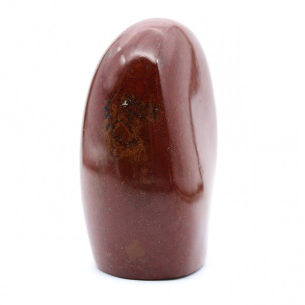 Pedra de jaspe vermelho polido