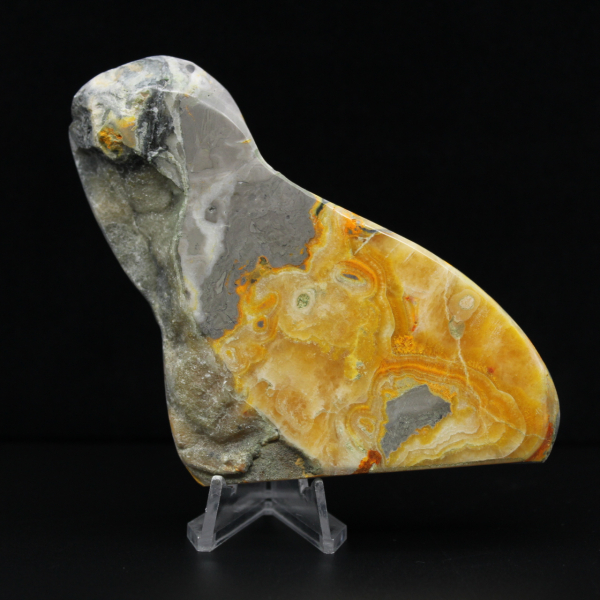 Decoração grande em pedra natural Jaspe Bumblebee