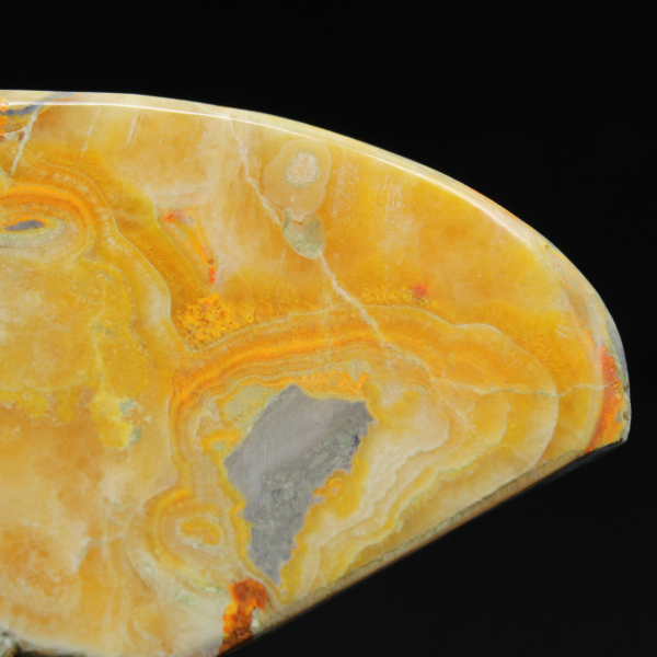 Decoração grande em pedra natural Jaspe Bumblebee