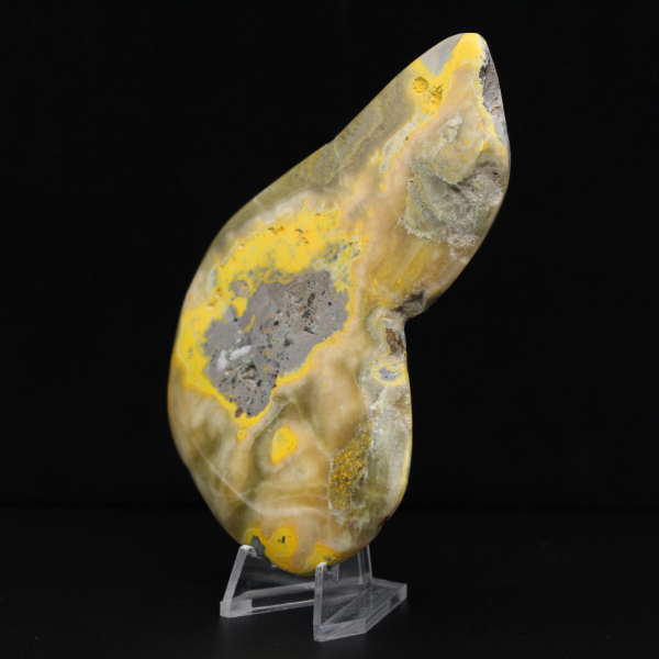 Pedra decorativa mineral Jaspe Bumblebee polida