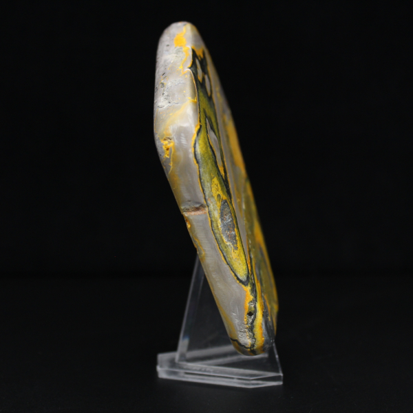 Ornamento de Jaspe Abelha, Polido, Cores Vibrantes