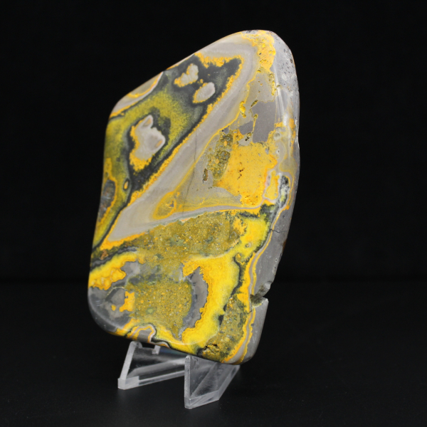 Ornamento de Jaspe Abelha, Polido, Cores Vibrantes