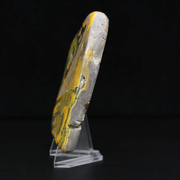 Ornamento de Jaspe Abelha, Polido, Cores Vibrantes