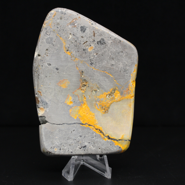 Ornamento de Jaspe Abelha, Polido, Cores Vibrantes