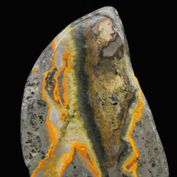 Jaspe Bumblebee polido, exemplar raro da Indonésia.