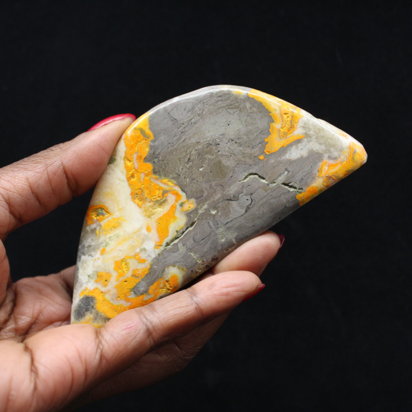 Pequena decoração de coleção Bumblebee em jaspe polido