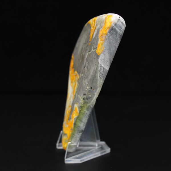 Pequena decoração de coleção Bumblebee em jaspe polido