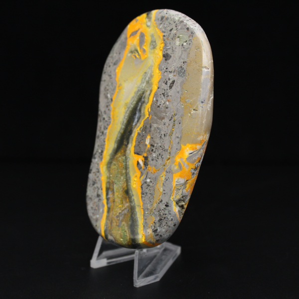 Ornamento de Jaspe Abelha Natural Polido