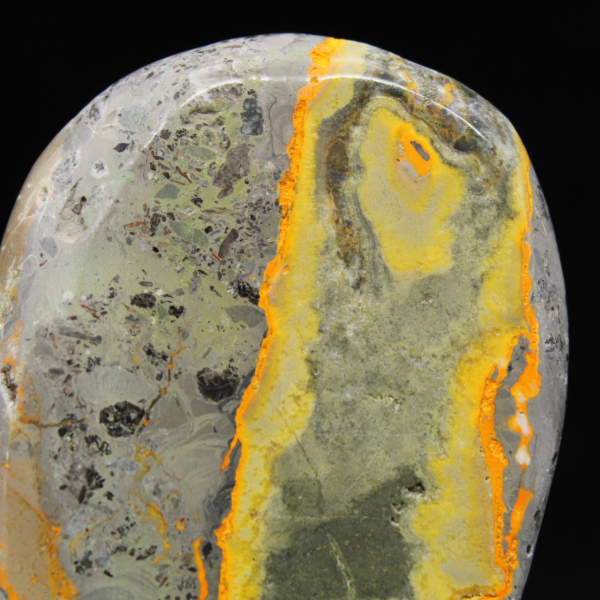 Ornamento de Jaspe Abelha Natural Polido