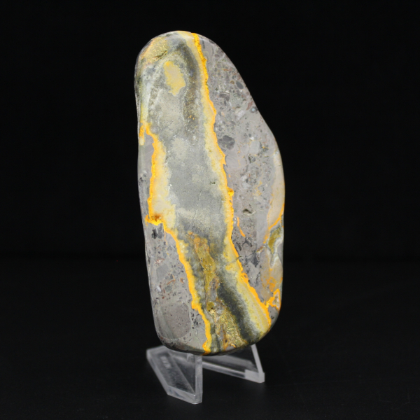 Ornamento Natural de Abelha em Jaspe Liso