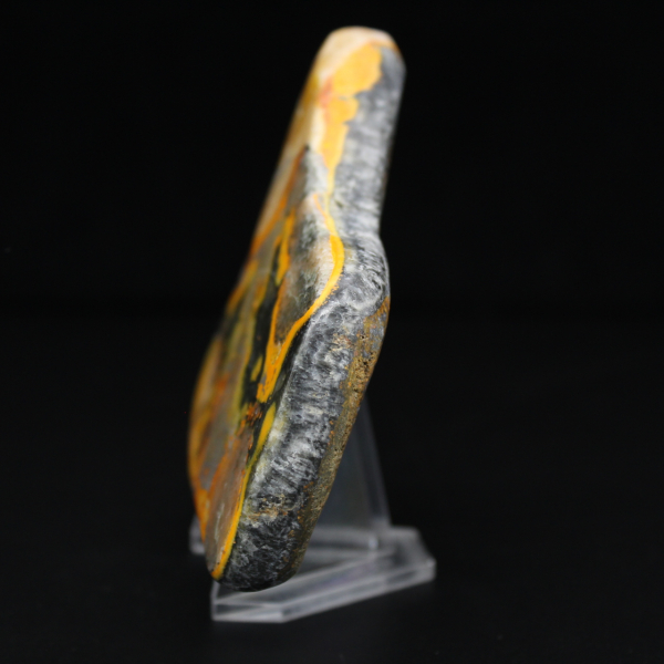 Pedra genuína de jaspe abelha polida