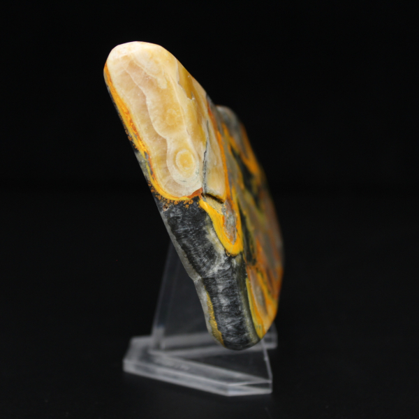 Pedra genuína de jaspe abelha polida