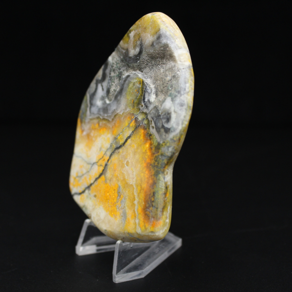 Ornamento compacto de jaspe abelha