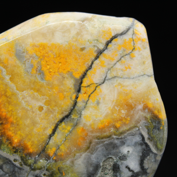 Ornamento compacto de jaspe abelha