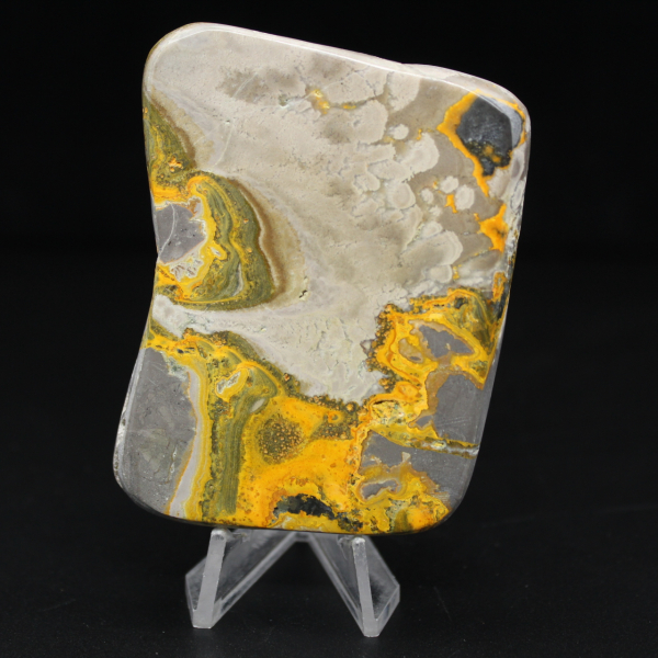 Ornamento pequeno de jaspe abelha polido