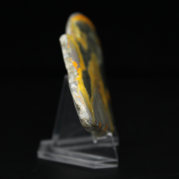 Micro moeda Bumblebee de jaspe polido