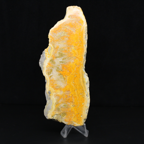 Fatia polida de jaspe abelha indonésio