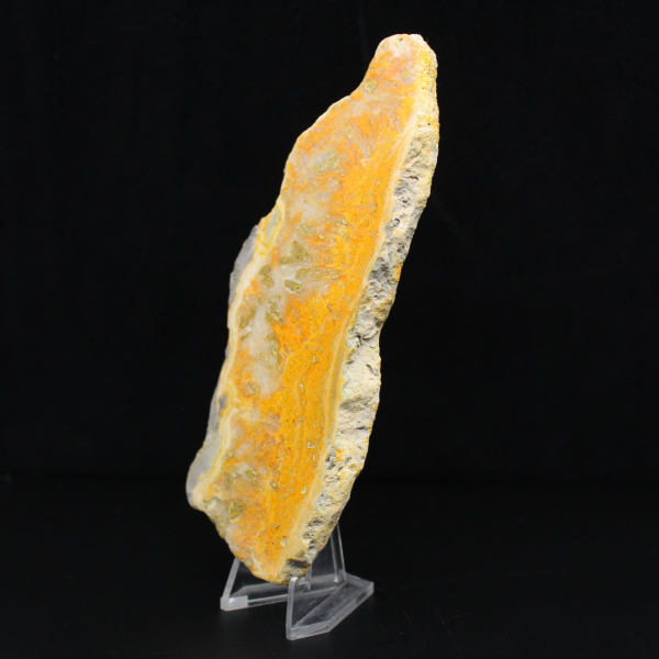 Fatia polida de jaspe abelha indonésio