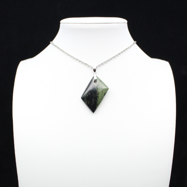 Pingente Kambamba Jasper em forma de diamante