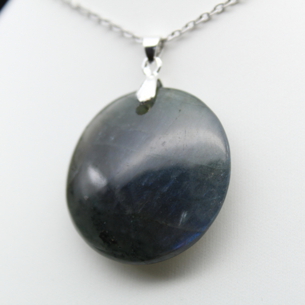 Pingente redondo de labradorita