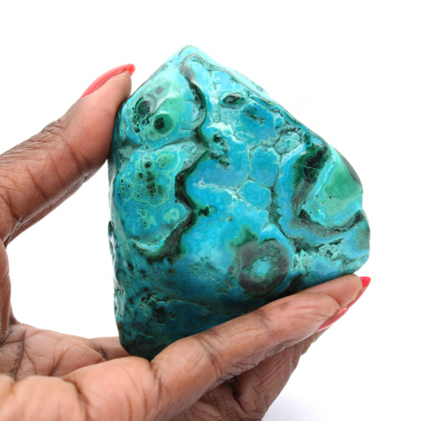 Pedra polida Crisocola Congo