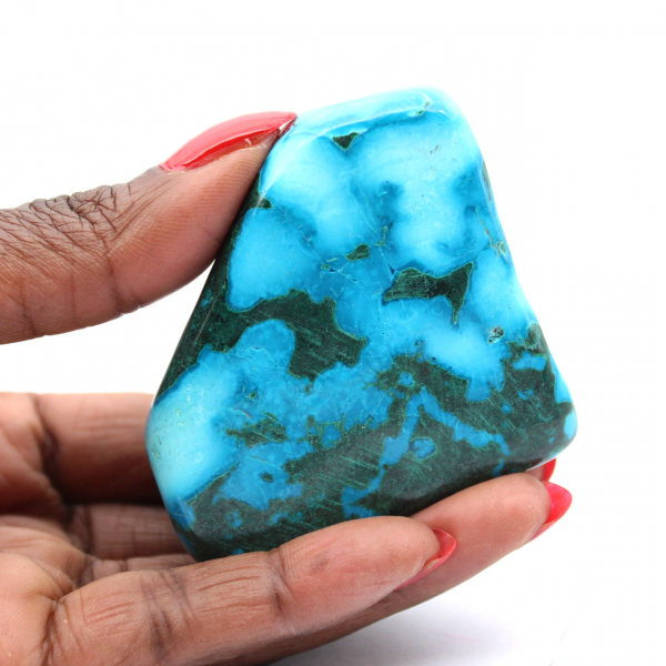 Pedra polida no Congo Crisocola