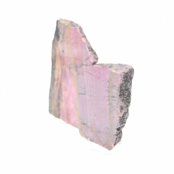 Fatia de rodonita polida qualidade para decoração