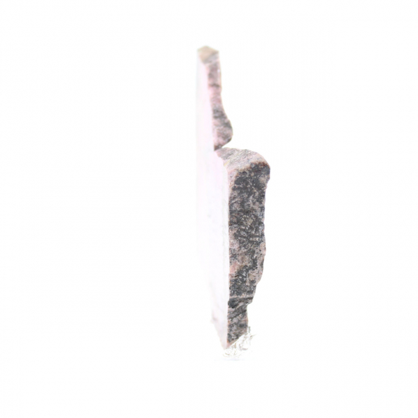 Fatia de rodonita polida qualidade para decoração