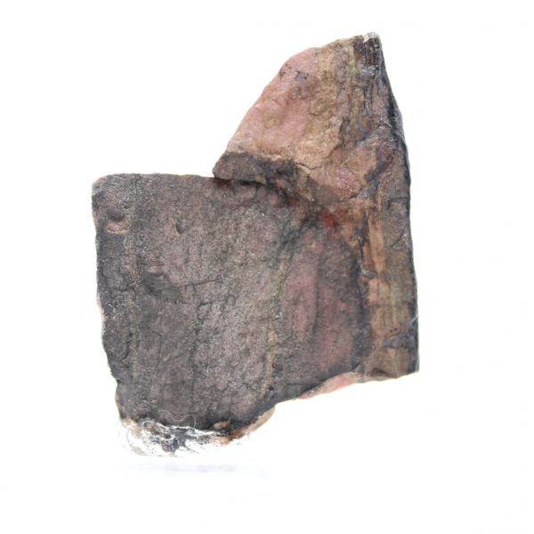 Fatia de rodonita polida qualidade para decoração