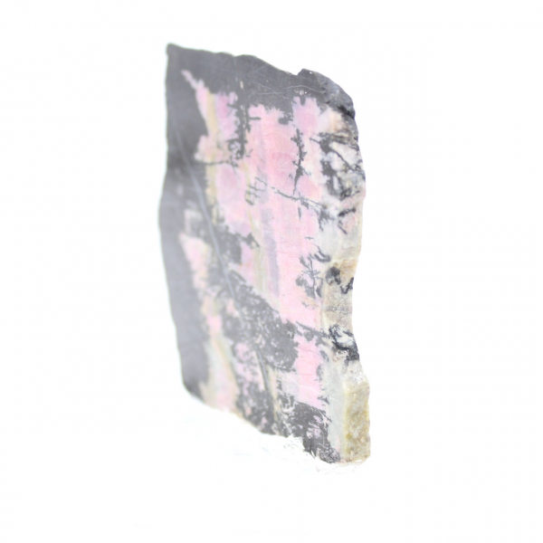 Fatia de rodonita natural ideal para decoração