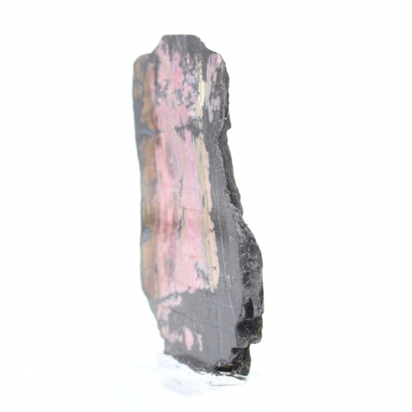 Pedra de rodonita natural mineral bruto e único