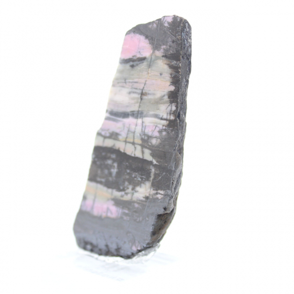 Fatia de rodonita natural ideal para decoração