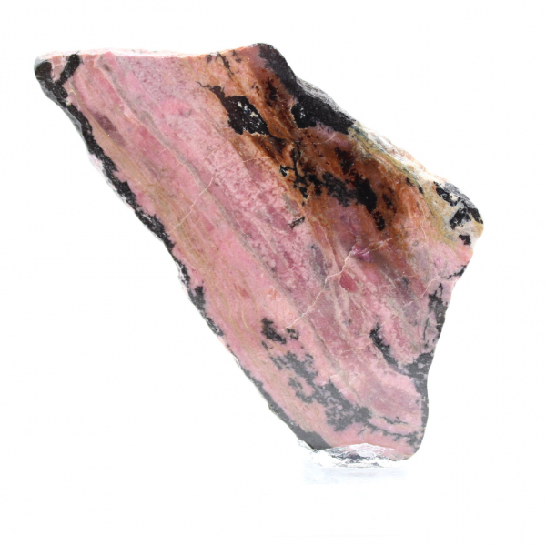 Fatia de rodonita para uso decorativo