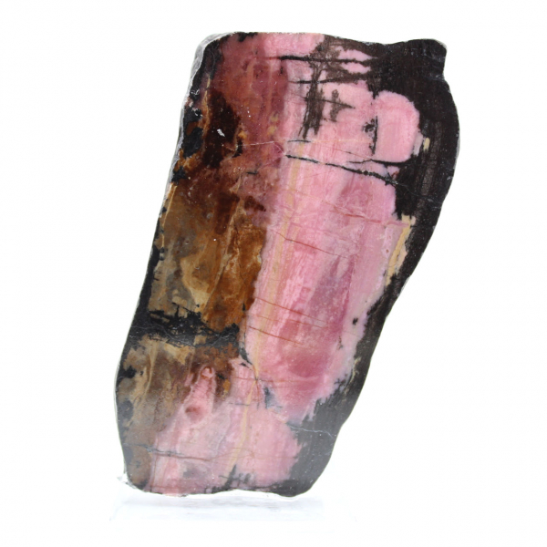 Pedra de rodonita natural mineral bruto e único