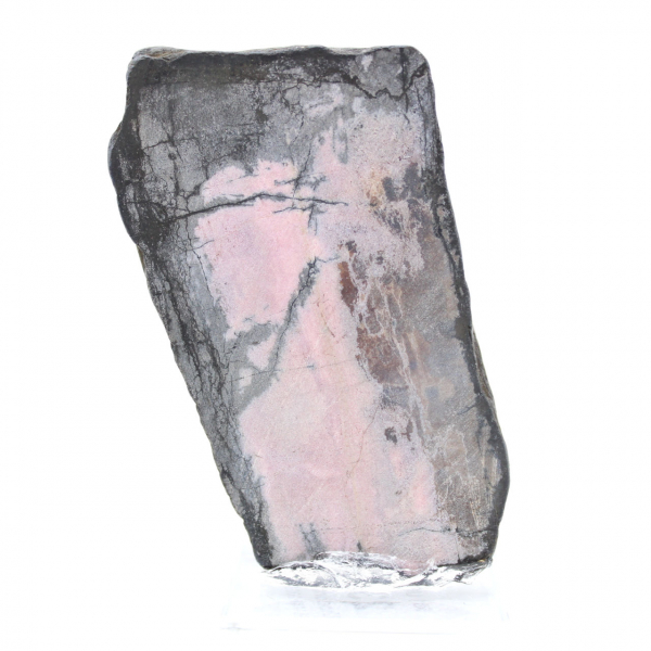 Pedra de rodonita natural mineral bruto e único