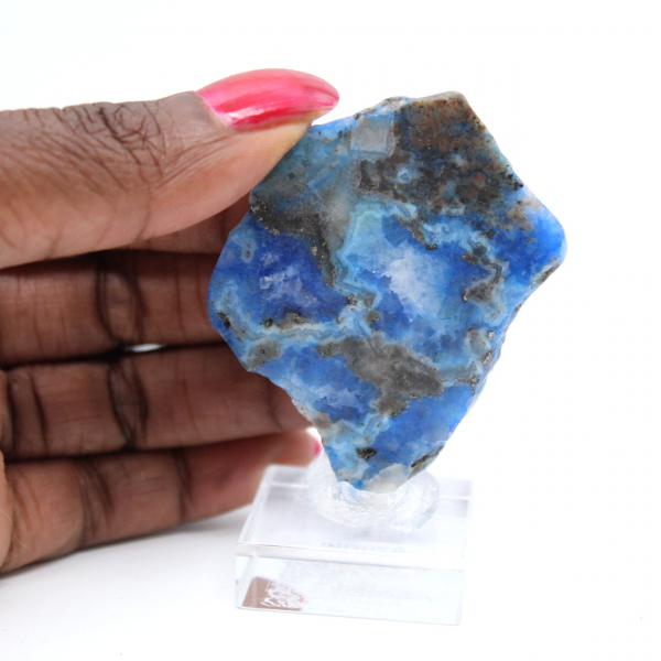 Fatia de azurita malaquita para coleção mineral