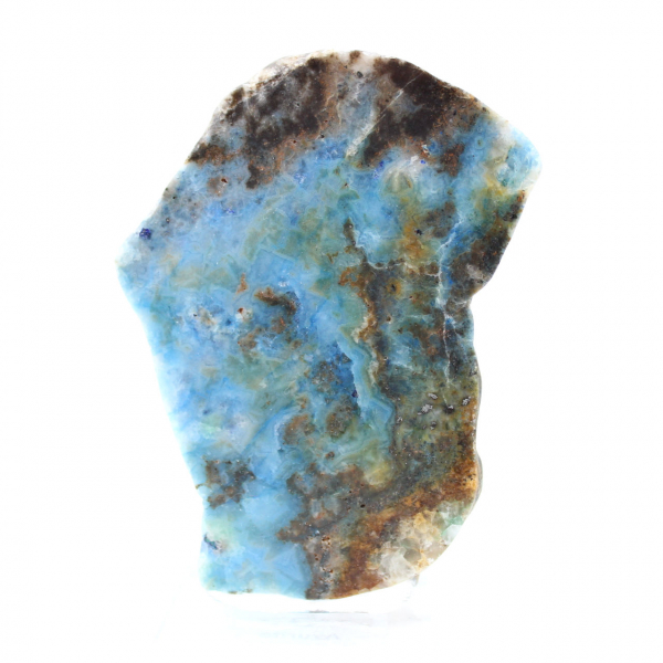 Fatia de azurita malaquita para ornamento