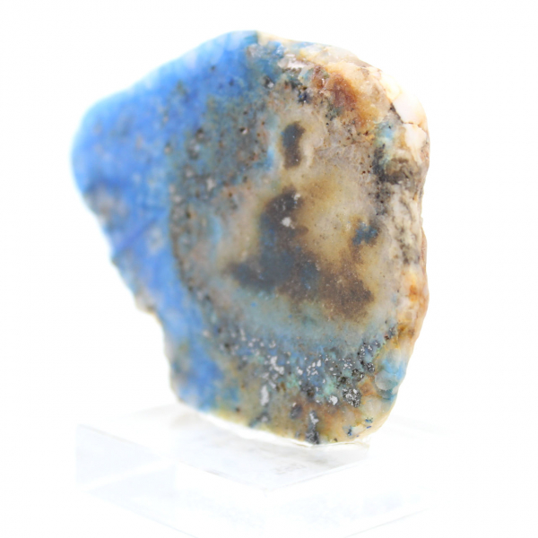 Fatia de azurita malaquita para coleção mineral