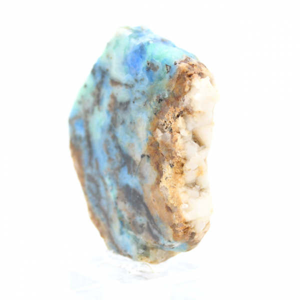 Fatia de pedra de azurita malaquita para coleção e criação