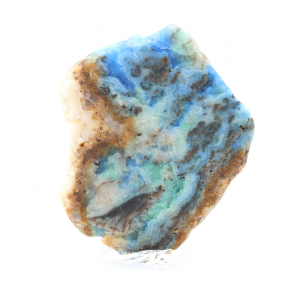 Fatia de pedra de azurita malaquita para coleção e criação