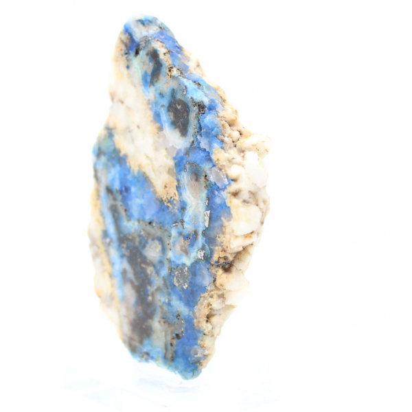 Fatia de azurita malaquita para coleção mineral