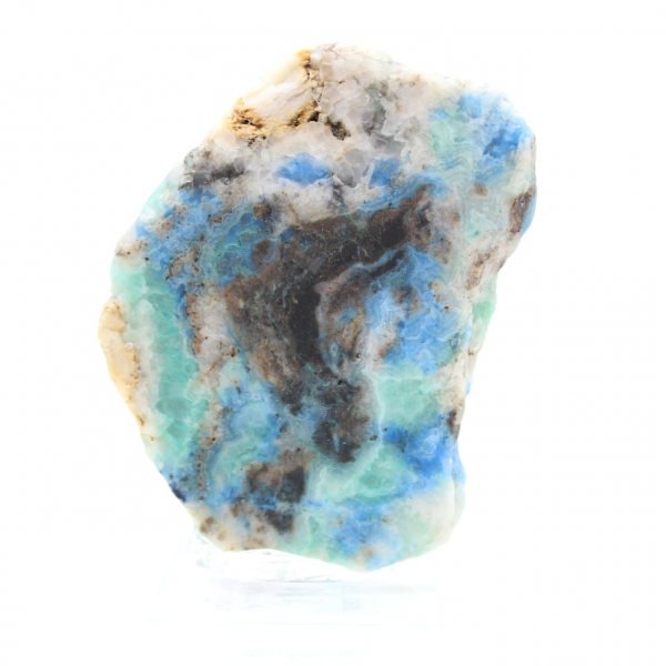 Fatia autêntica de pedra de azurita malaquita para decoração