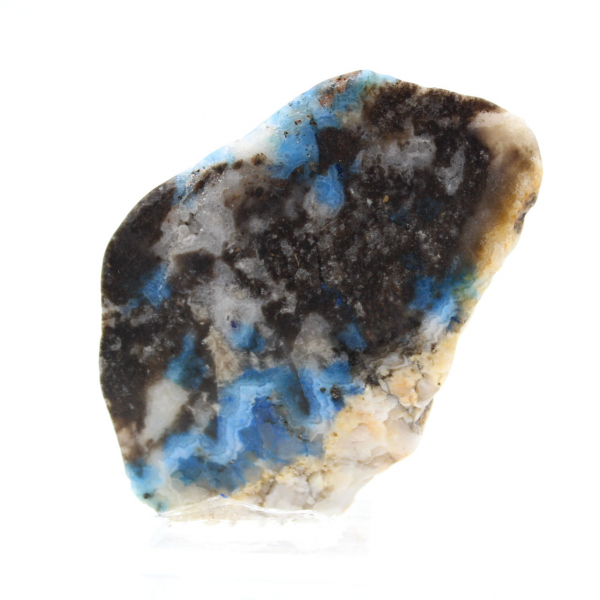 Fatia de azurita malaquita para coleção mineral